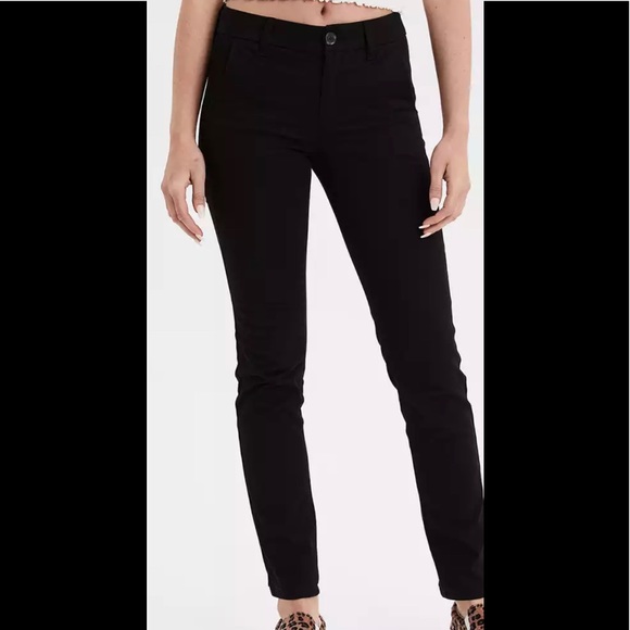AE Skinny Pant American Eagle Black (400) - Picture 1 of 4